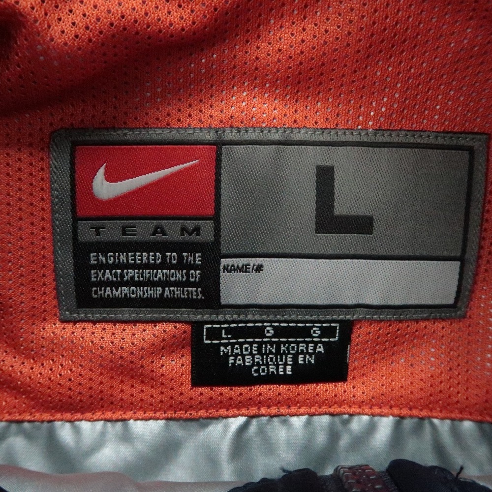 Illinois Fighting Illini Jacket Mens Large Blue Nike Quarter Zip Windbreaker - Picture 3 of 12